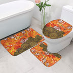 Perth Scorchers Bathroom Set Graffiti Urban Aboriginal Dot Abstract Design