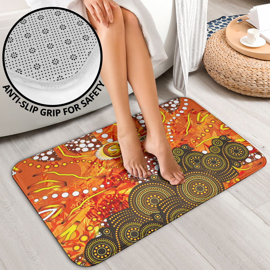 Perth Scorchers Bathroom Set Graffiti Urban Aboriginal Dot Abstract Design