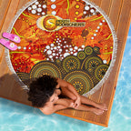 Perth Scorchers Beach Blanket Graffiti Urban Aboriginal Dot Abstract Design