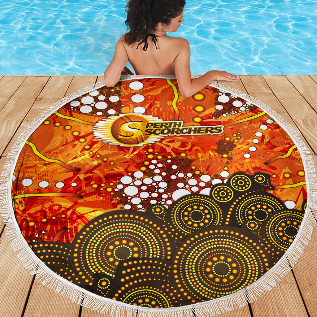 Perth Scorchers Beach Blanket Graffiti Urban Aboriginal Dot Abstract Design