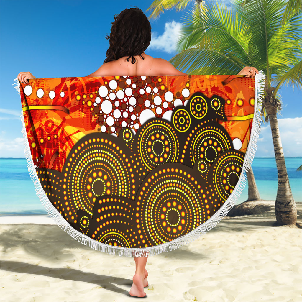 Perth Scorchers Beach Blanket Graffiti Urban Aboriginal Dot Abstract Design