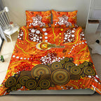 Perth Scorchers Bedding Set Graffiti Urban Aboriginal Dot Abstract Design