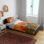 Perth Scorchers Bedding Set Graffiti Urban Aboriginal Dot Abstract Design