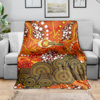 Perth Scorchers Blanket Graffiti Urban Aboriginal Dot Abstract Design
