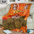 Perth Scorchers Blanket Graffiti Urban Aboriginal Dot Abstract Design