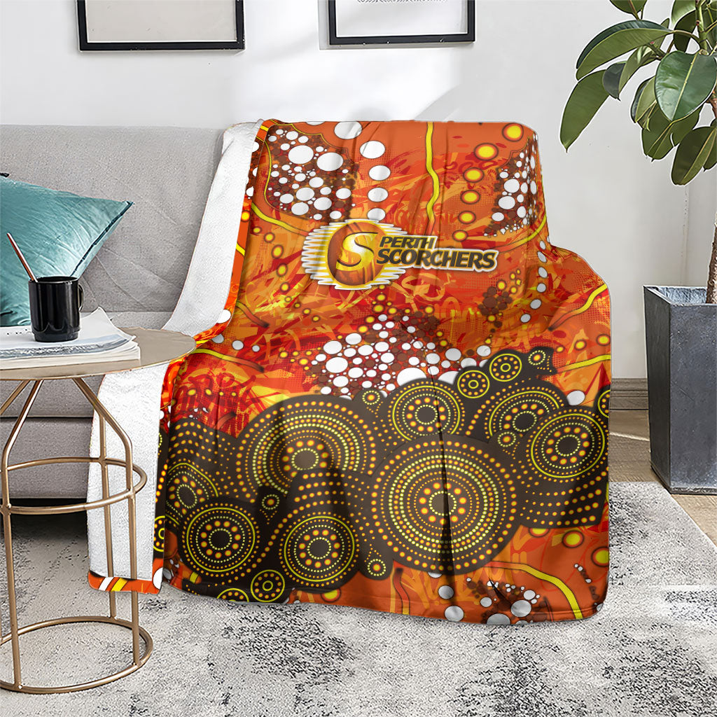 Perth Scorchers Blanket Graffiti Urban Aboriginal Dot Abstract Design