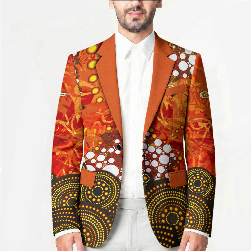 Perth Scorchers Blazer Graffiti Urban Aboriginal Dot Abstract Design