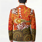 Perth Scorchers Blazer Graffiti Urban Aboriginal Dot Abstract Design