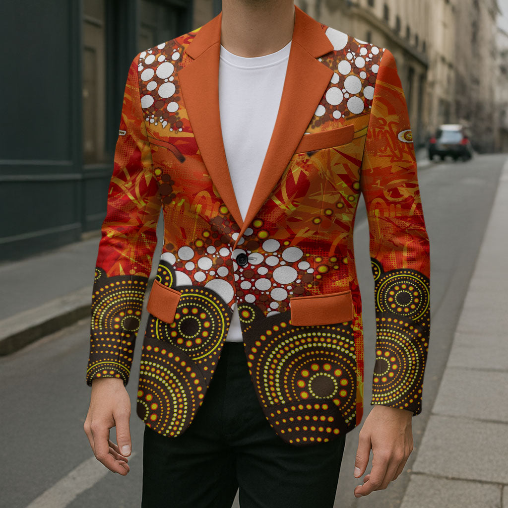 Perth Scorchers Blazer Graffiti Urban Aboriginal Dot Abstract Design