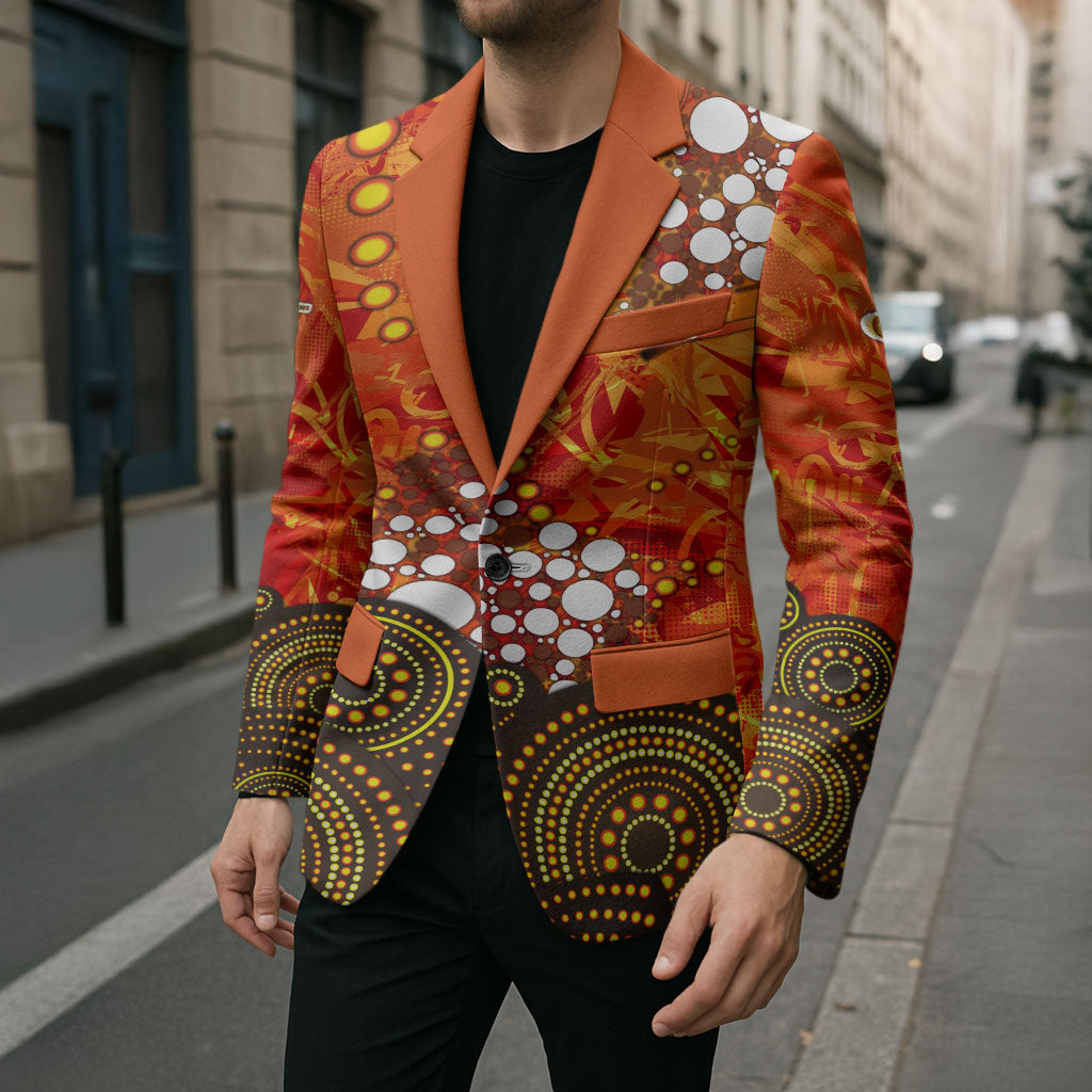 Perth Scorchers Blazer Graffiti Urban Aboriginal Dot Abstract Design