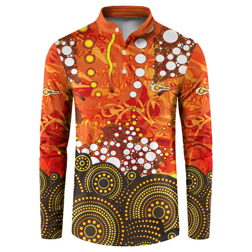 Perth Scorchers Button Sweatshirt Graffiti Urban Aboriginal Dot Abstract Design