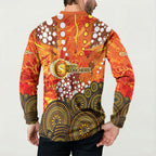 Perth Scorchers Button Sweatshirt Graffiti Urban Aboriginal Dot Abstract Design