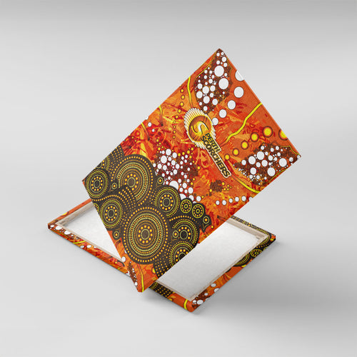 Perth Scorchers Canvas Wall Art Graffiti Urban Aboriginal Dot Abstract Design