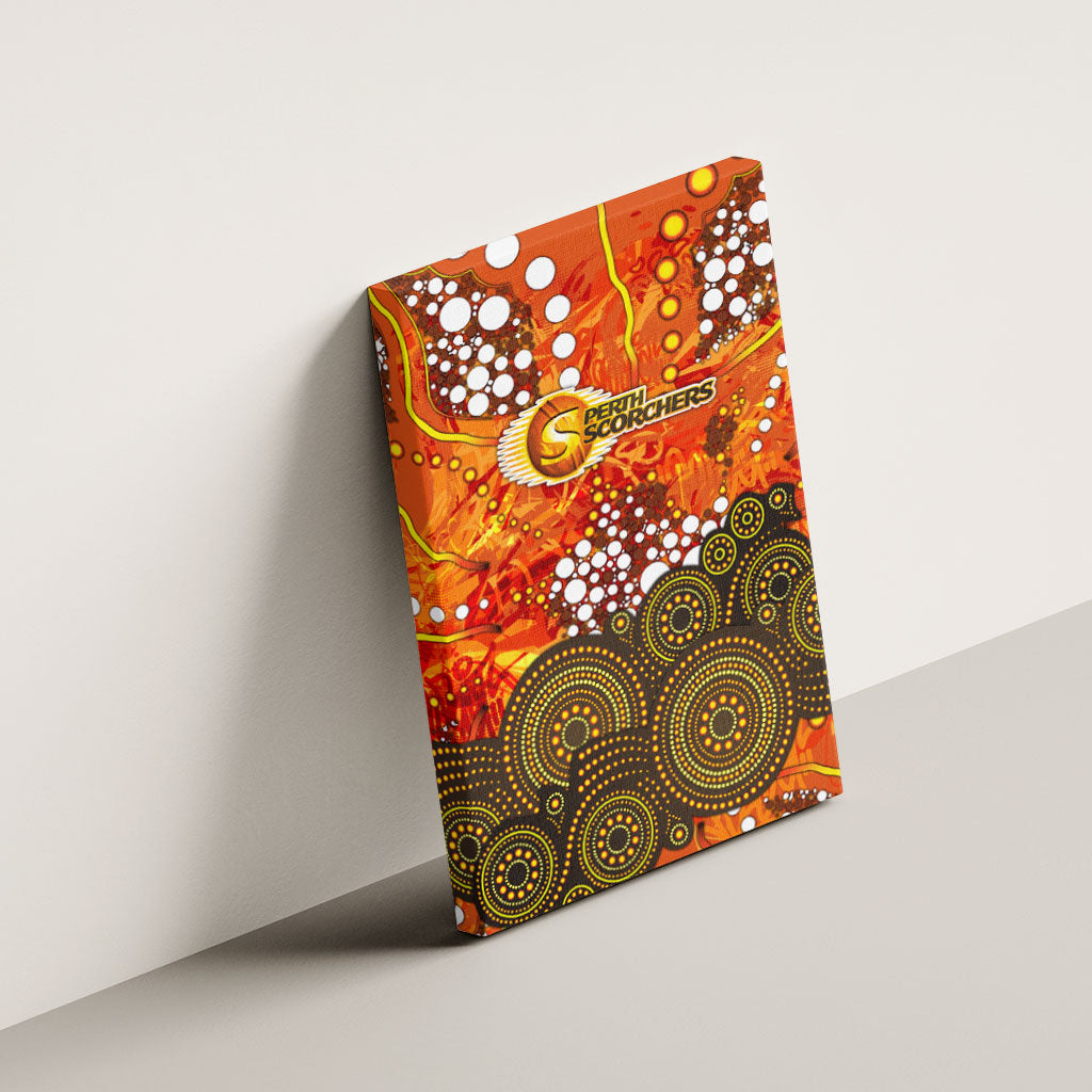 Perth Scorchers Canvas Wall Art Graffiti Urban Aboriginal Dot Abstract Design