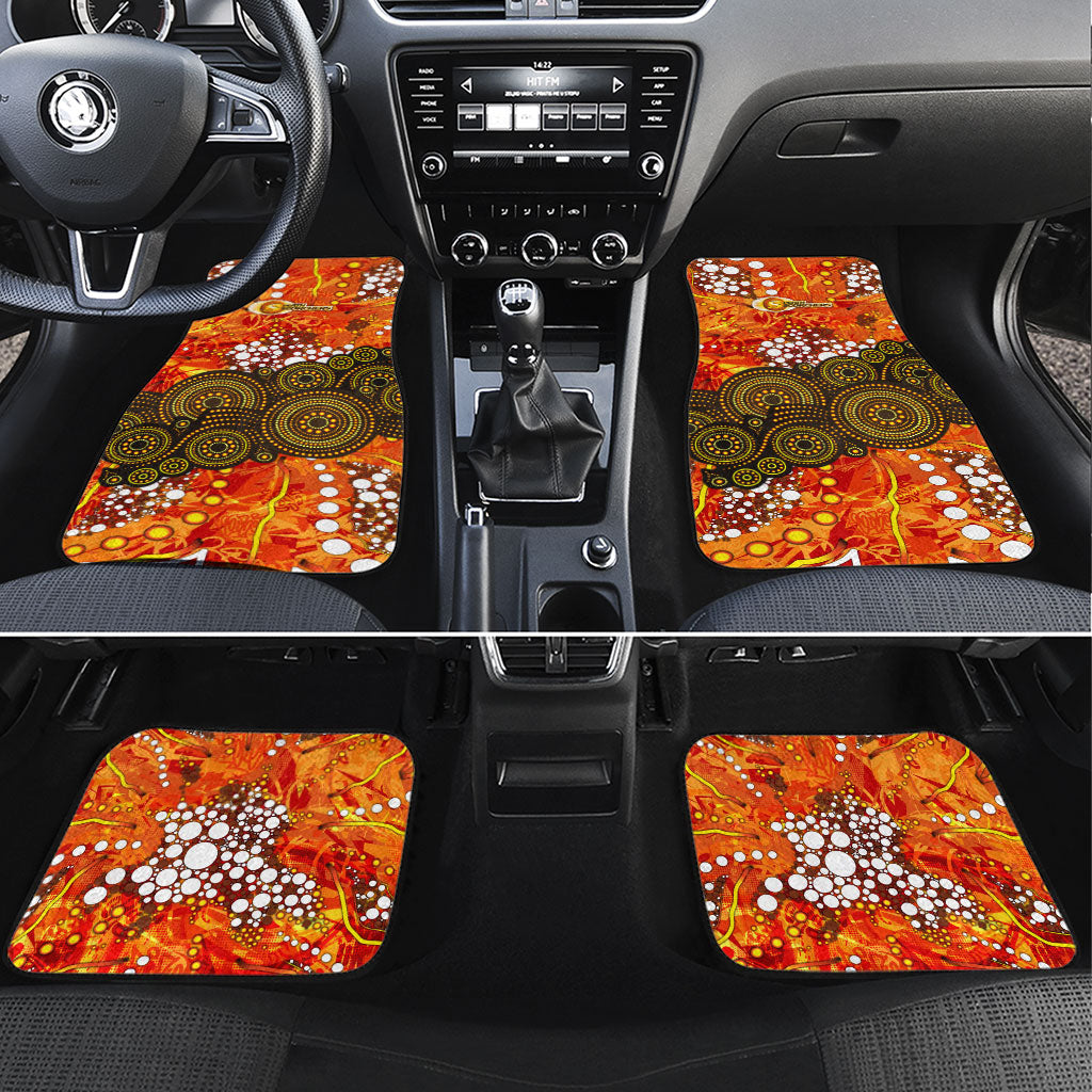 Perth Scorchers Car Mats Graffiti Urban Aboriginal Dot Abstract Design