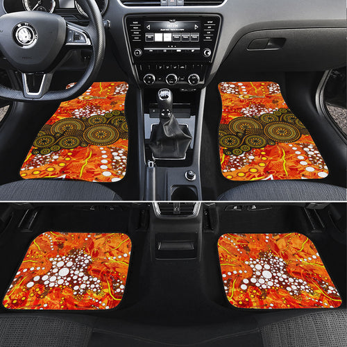 Perth Scorchers Car Mats Graffiti Urban Aboriginal Dot Abstract Design