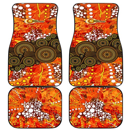 Perth Scorchers Car Mats Graffiti Urban Aboriginal Dot Abstract Design