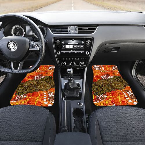 Perth Scorchers Car Mats Graffiti Urban Aboriginal Dot Abstract Design