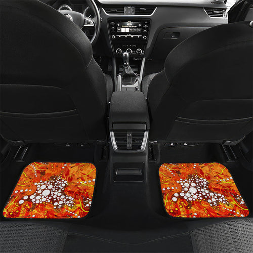 Perth Scorchers Car Mats Graffiti Urban Aboriginal Dot Abstract Design