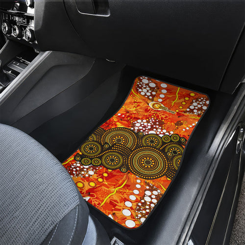 Perth Scorchers Car Mats Graffiti Urban Aboriginal Dot Abstract Design