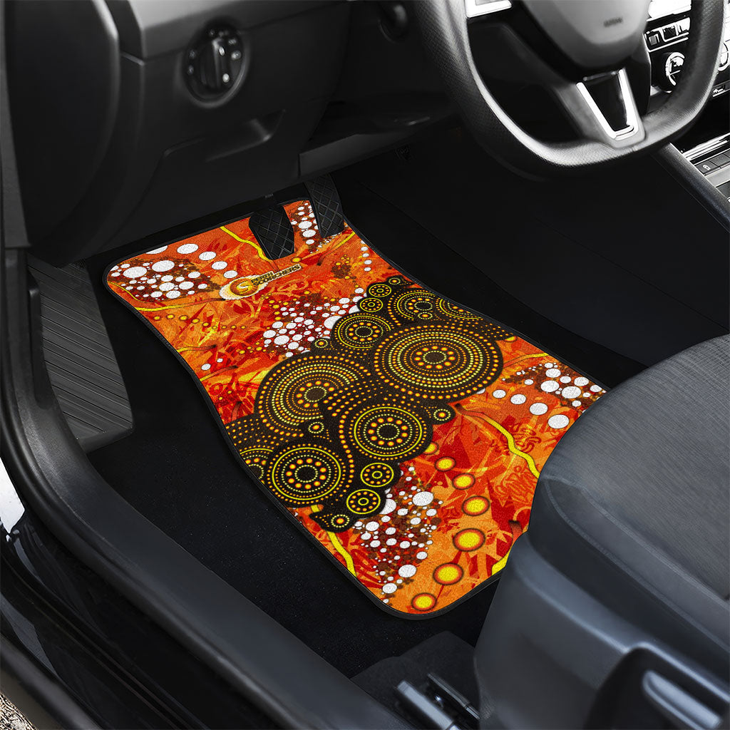 Perth Scorchers Car Mats Graffiti Urban Aboriginal Dot Abstract Design