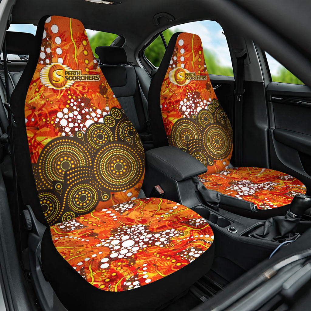 Perth Scorchers Car Seat Cover Graffiti Urban Aboriginal Dot Abstract Design