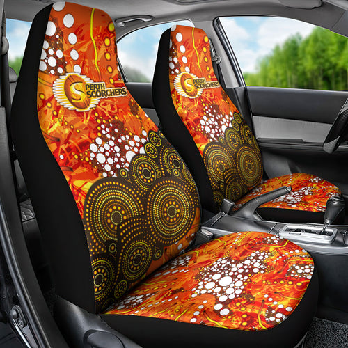 Perth Scorchers Car Seat Cover Graffiti Urban Aboriginal Dot Abstract Design