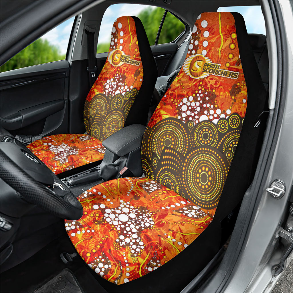 Perth Scorchers Car Seat Cover Graffiti Urban Aboriginal Dot Abstract Design