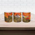 Perth Scorchers Ceramic Mug Graffiti Urban Aboriginal Dot Abstract Design
