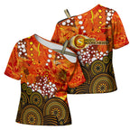 Perth Scorchers Cross Shoulder Shirt Graffiti Urban Aboriginal Dot Abstract Design