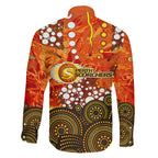 Perth Scorchers Family Matching Tank Maxi Dress and Hawaiian Shirt Graffiti Urban Aboriginal Dot Abstract Design