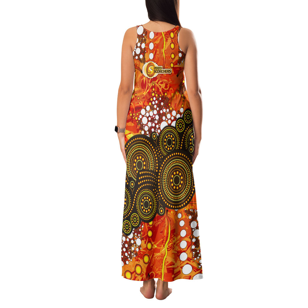 Perth Scorchers Family Matching Tank Maxi Dress and Hawaiian Shirt Graffiti Urban Aboriginal Dot Abstract Design