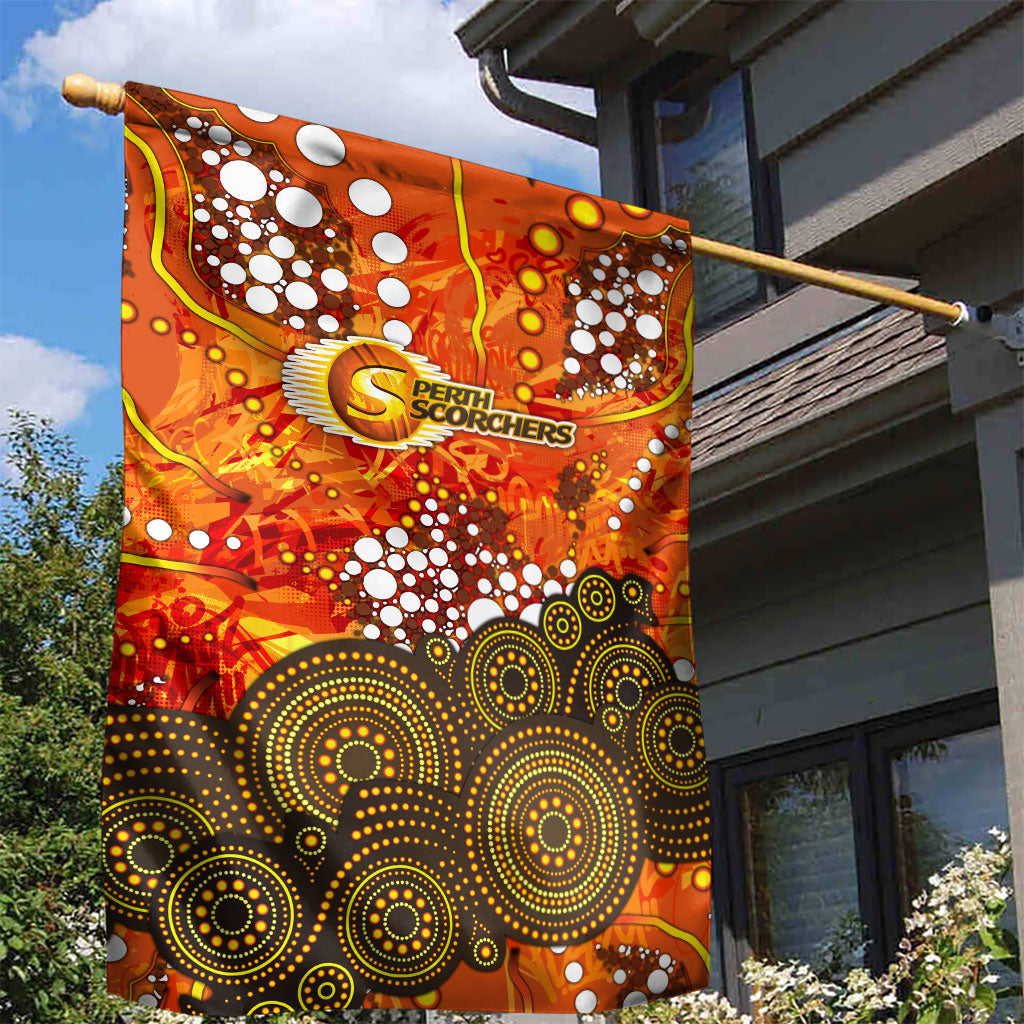 Perth Scorchers Garden Flag Graffiti Urban Aboriginal Dot Abstract Design