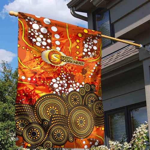 Perth Scorchers Garden Flag Graffiti Urban Aboriginal Dot Abstract Design