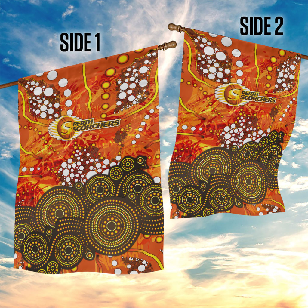 Perth Scorchers Garden Flag Graffiti Urban Aboriginal Dot Abstract Design