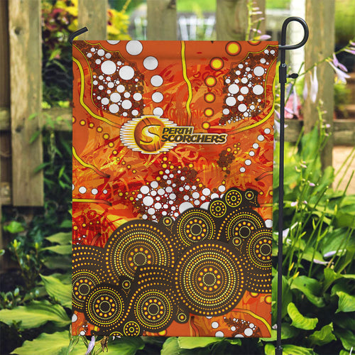 Perth Scorchers Garden Flag Graffiti Urban Aboriginal Dot Abstract Design
