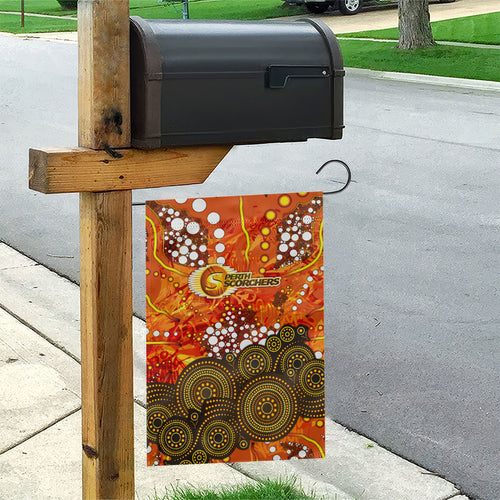 Perth Scorchers Garden Flag Graffiti Urban Aboriginal Dot Abstract Design