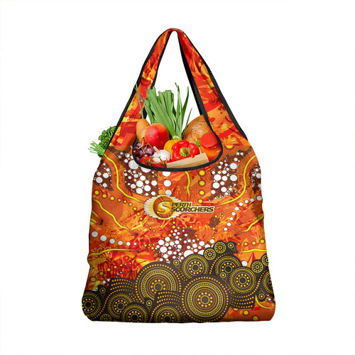 Perth Scorchers Grocery Bag Graffiti Urban Aboriginal Dot Abstract Design