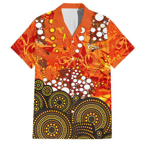 Perth Scorchers Hawaiian Shirt Graffiti Urban Aboriginal Dot Abstract Design
