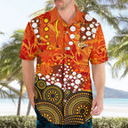 Perth Scorchers Hawaiian Shirt Graffiti Urban Aboriginal Dot Abstract Design