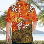 Perth Scorchers Hawaiian Shirt Graffiti Urban Aboriginal Dot Abstract Design