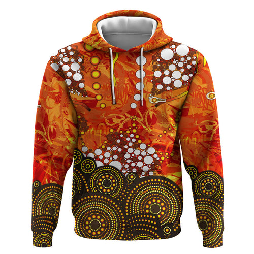 Perth Scorchers Hoodie Graffiti Urban Aboriginal Dot Abstract Design