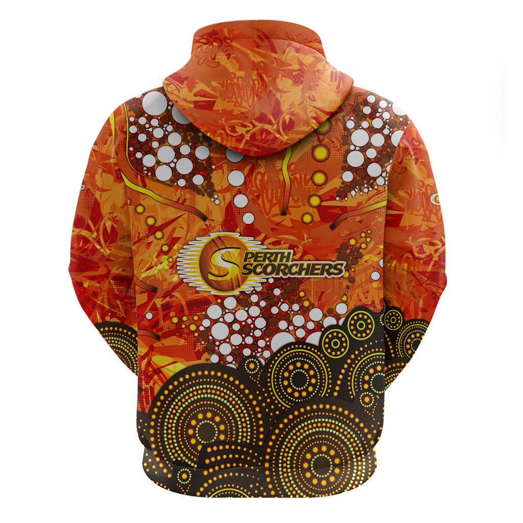 Perth Scorchers Hoodie Graffiti Urban Aboriginal Dot Abstract Design