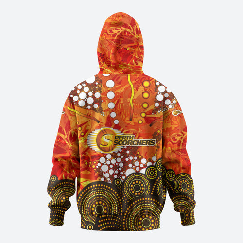 Perth Scorchers Hoodie Graffiti Urban Aboriginal Dot Abstract Design