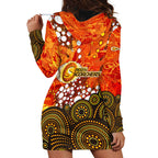 Perth Scorchers Hoodie Dress Graffiti Urban Aboriginal Dot Abstract Design