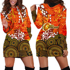 Perth Scorchers Hoodie Dress Graffiti Urban Aboriginal Dot Abstract Design