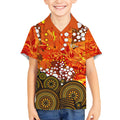 Perth Scorchers Kid Hawaiian Shirt Graffiti Urban Aboriginal Dot Abstract Design