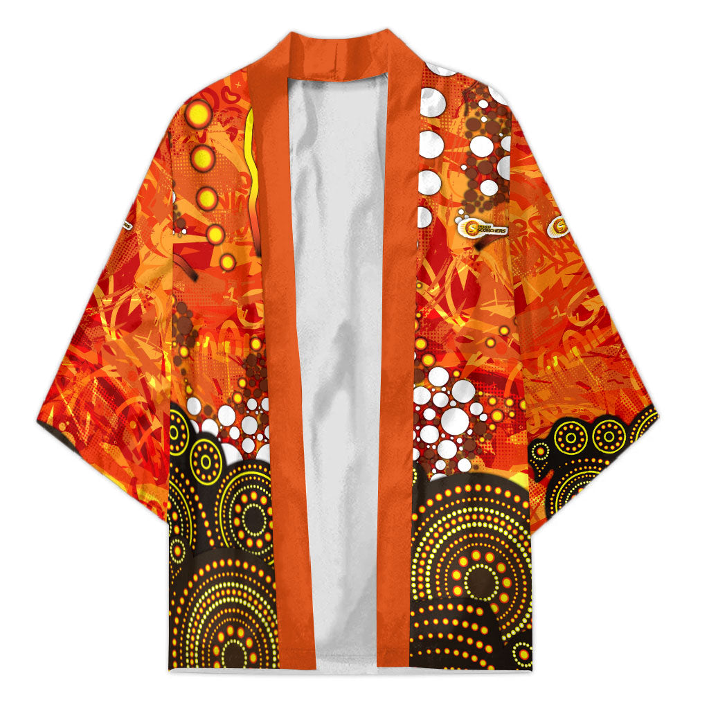 Perth Scorchers Kimono Graffiti Urban Aboriginal Dot Abstract Design