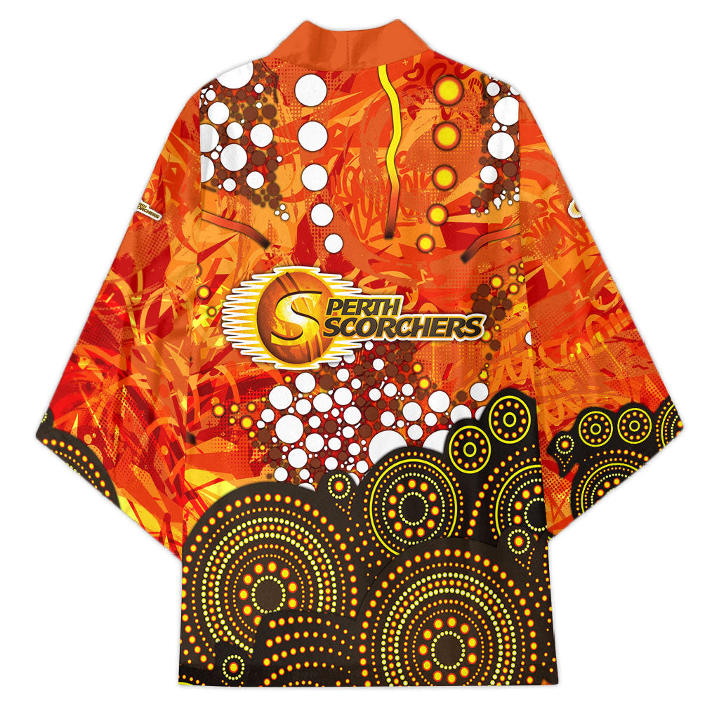 Perth Scorchers Kimono Graffiti Urban Aboriginal Dot Abstract Design