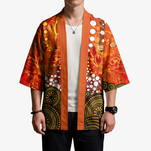Perth Scorchers Kimono Graffiti Urban Aboriginal Dot Abstract Design